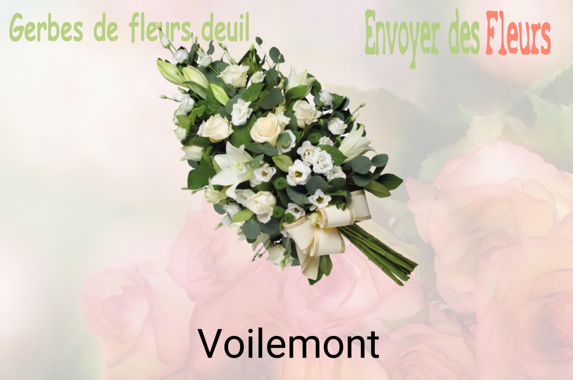 Gerbe de fleurs de deuil livrée à Voilemont